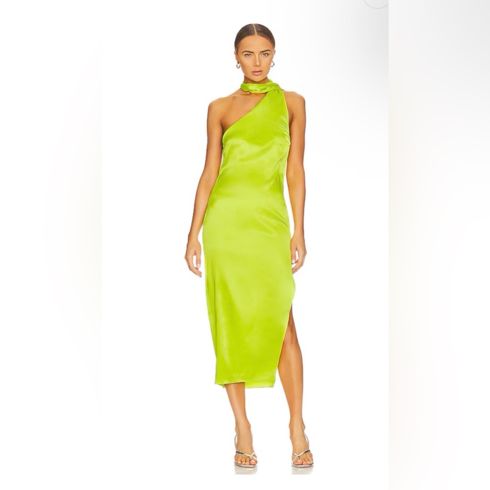 NWT SER.O.YA Marissa Silk Dress in Yellow Size Medium